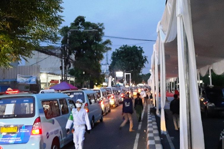 Suasana pernikahan anak Rizieq Shihab