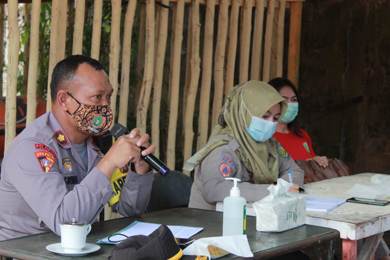 Kabagops Polresta Palangka Raya, Kompol Hemat Siburian saat memaparkan evaluasi Operasi Yustisi Prokes Covid-19