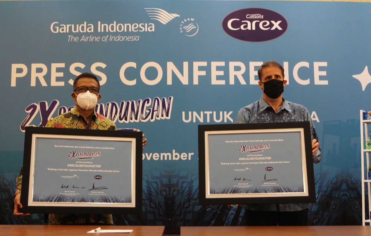 Kerja sama garuda Indonesia dan Carex