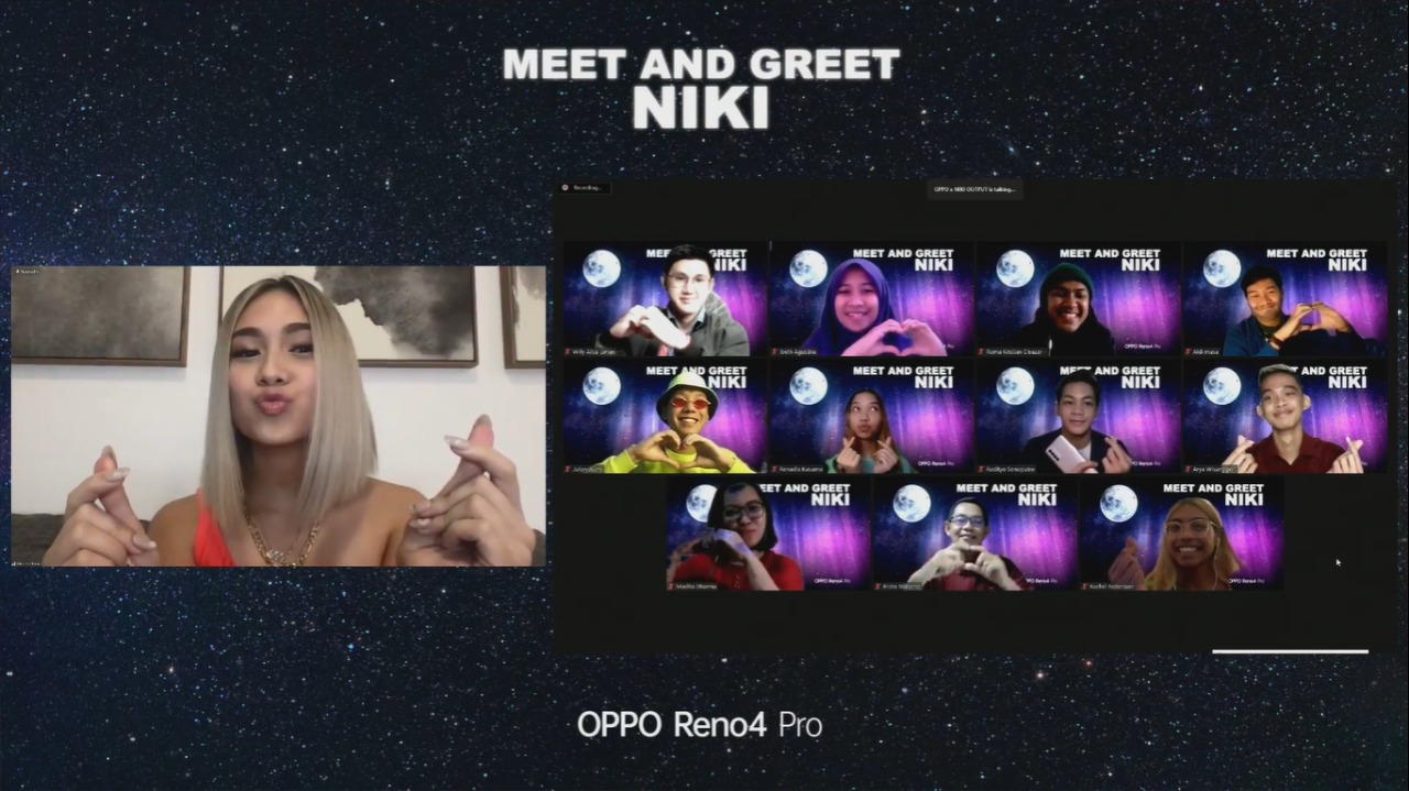 Acara meet and greet virtual NIKKI dan para fannya.