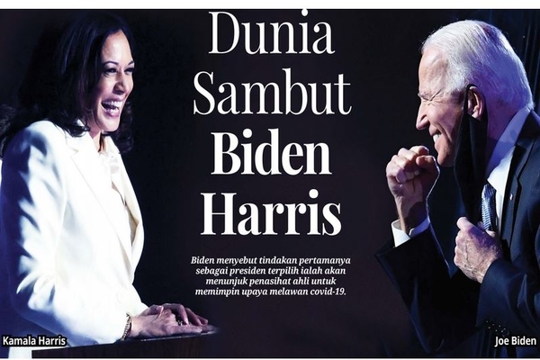 Dunia Sambut Biden Harris
