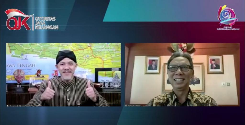  Gubernur Jawa Tengah, Ganjar Pranowo dan Wali Kota Palopo, Judas Amir, turut hadir dan memberikan sambutan terkait SimPle Award..