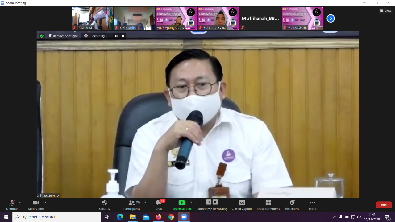 Direktur Jenderal Peternakan dan Kesehatan Hewan, Kementan, Dr. Ir. Nasrullah M.Sc. 