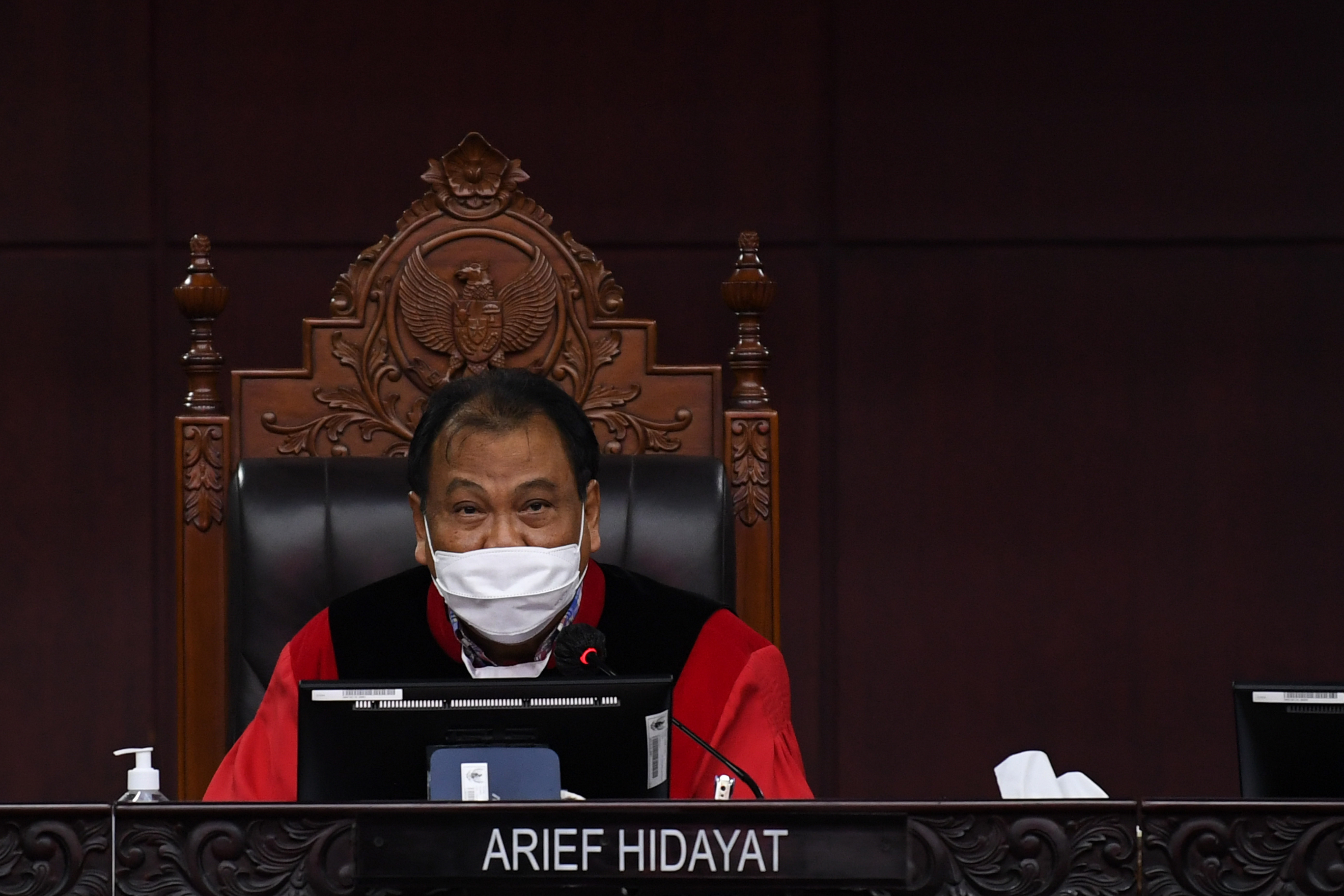 Ketua Majelis Hakim Konstitusi Arief Hidayat 