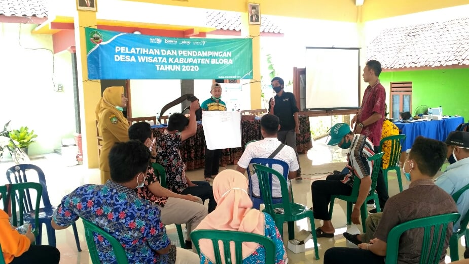 Pelatihan pengembangan desa wisata di Kabupaten Blora, Senin (9/11/2020).
