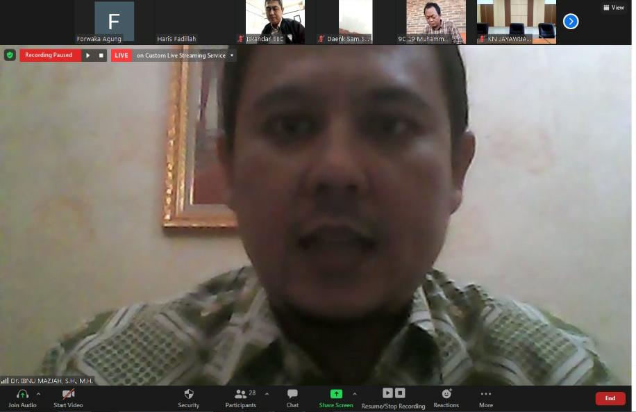 Komisioner Komisi Kejaksaan RI Ibnu Mazjah