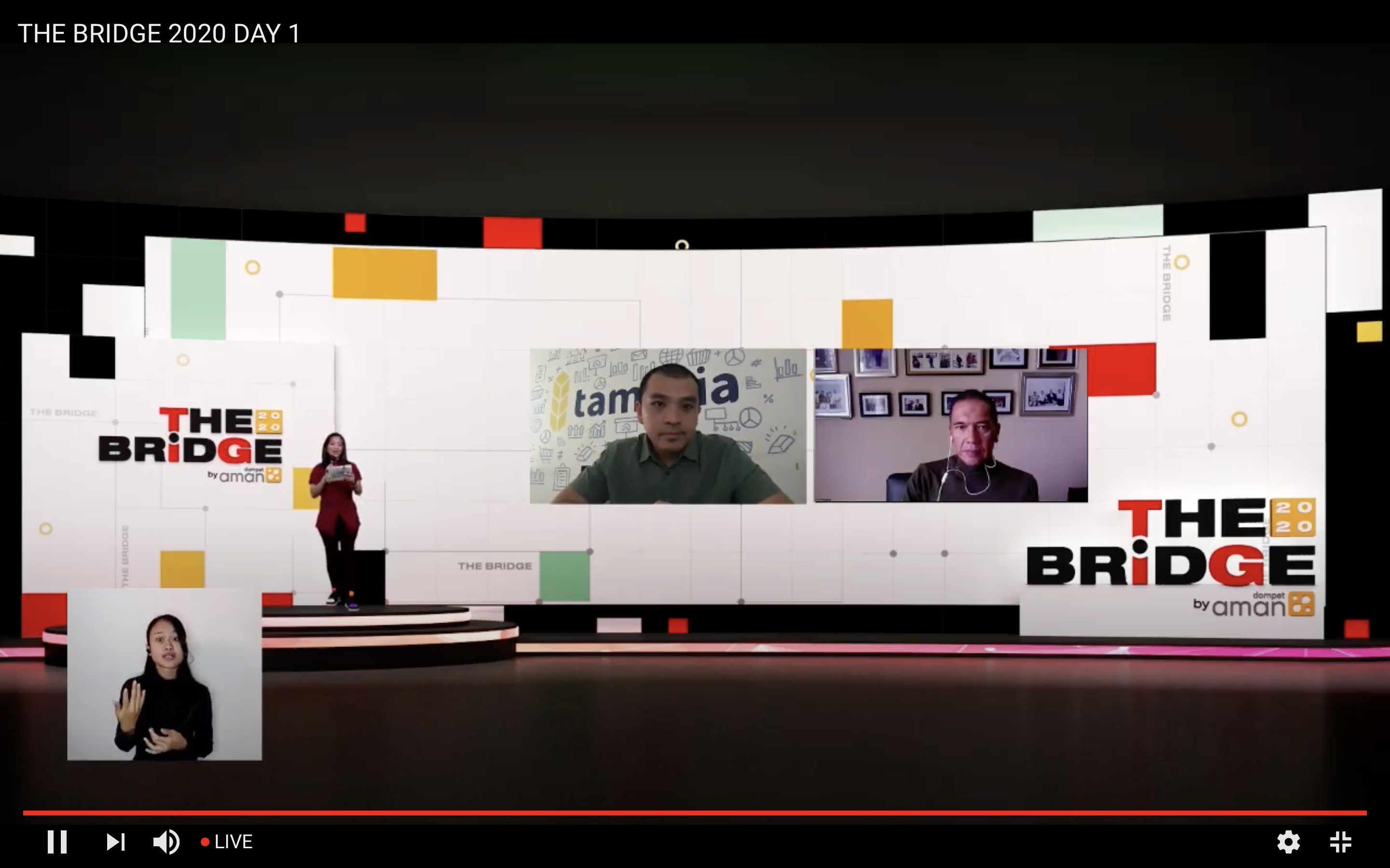 Dalam konferensi virtual The BRIDGE yang diadakan The Meeting of Minds Forum pada 7 November 2020.