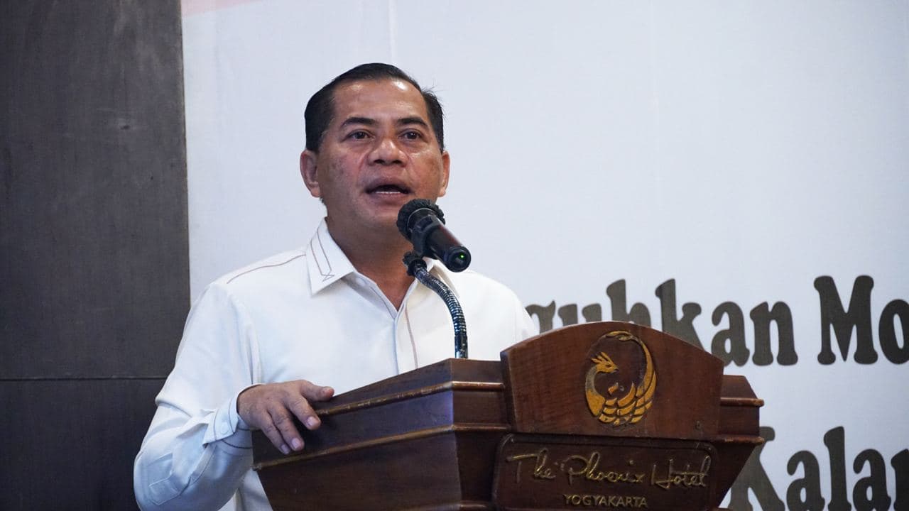 Direktur Pencegahan BNPT R Ahmad Nurwakhid dalam sarasehan Pencegahan Radikalisme di Universitas Muhammadiyah, Yogyakarta, Kamis (19/11).