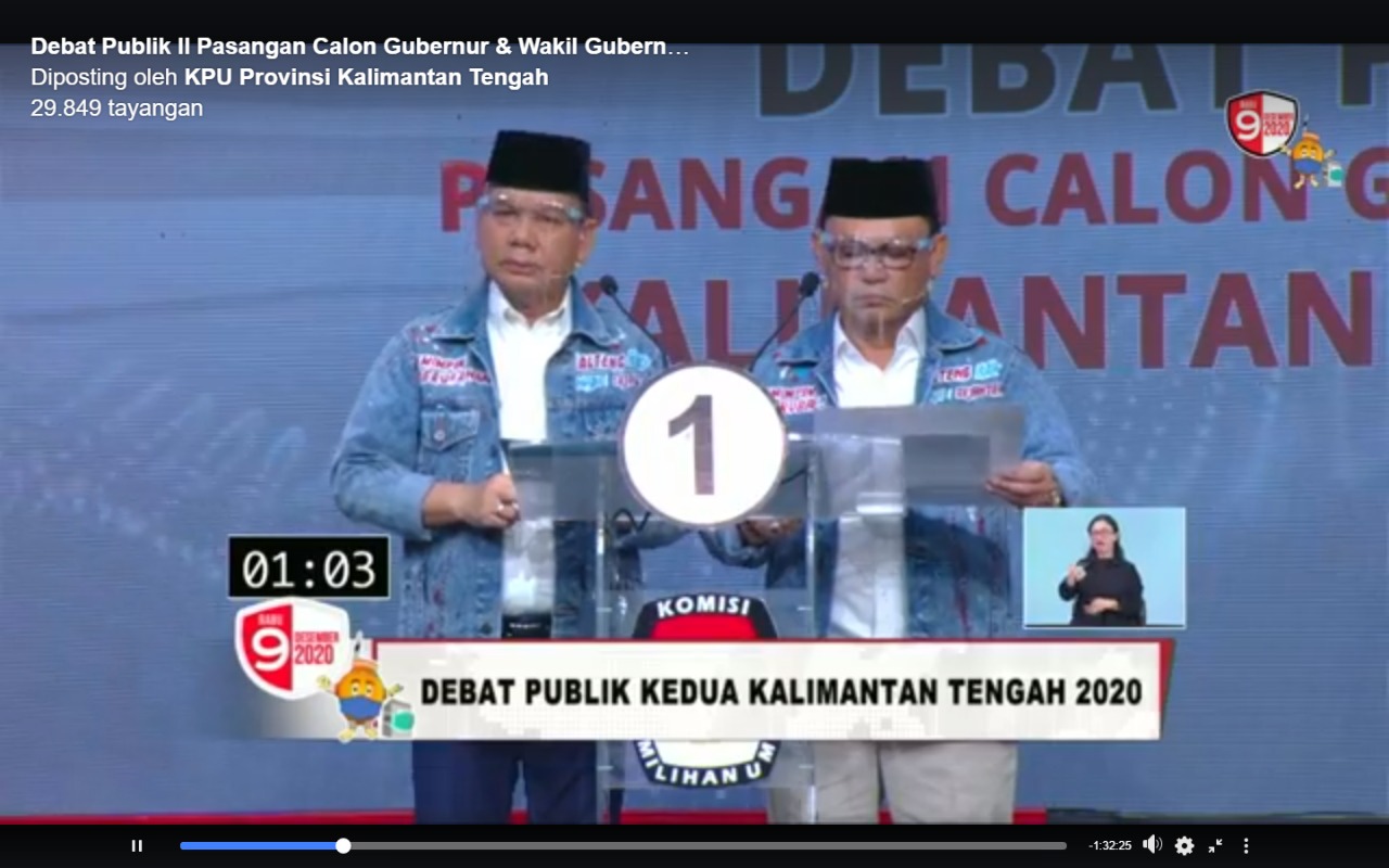 Debat terbuka kedua Pilkada Kalteng