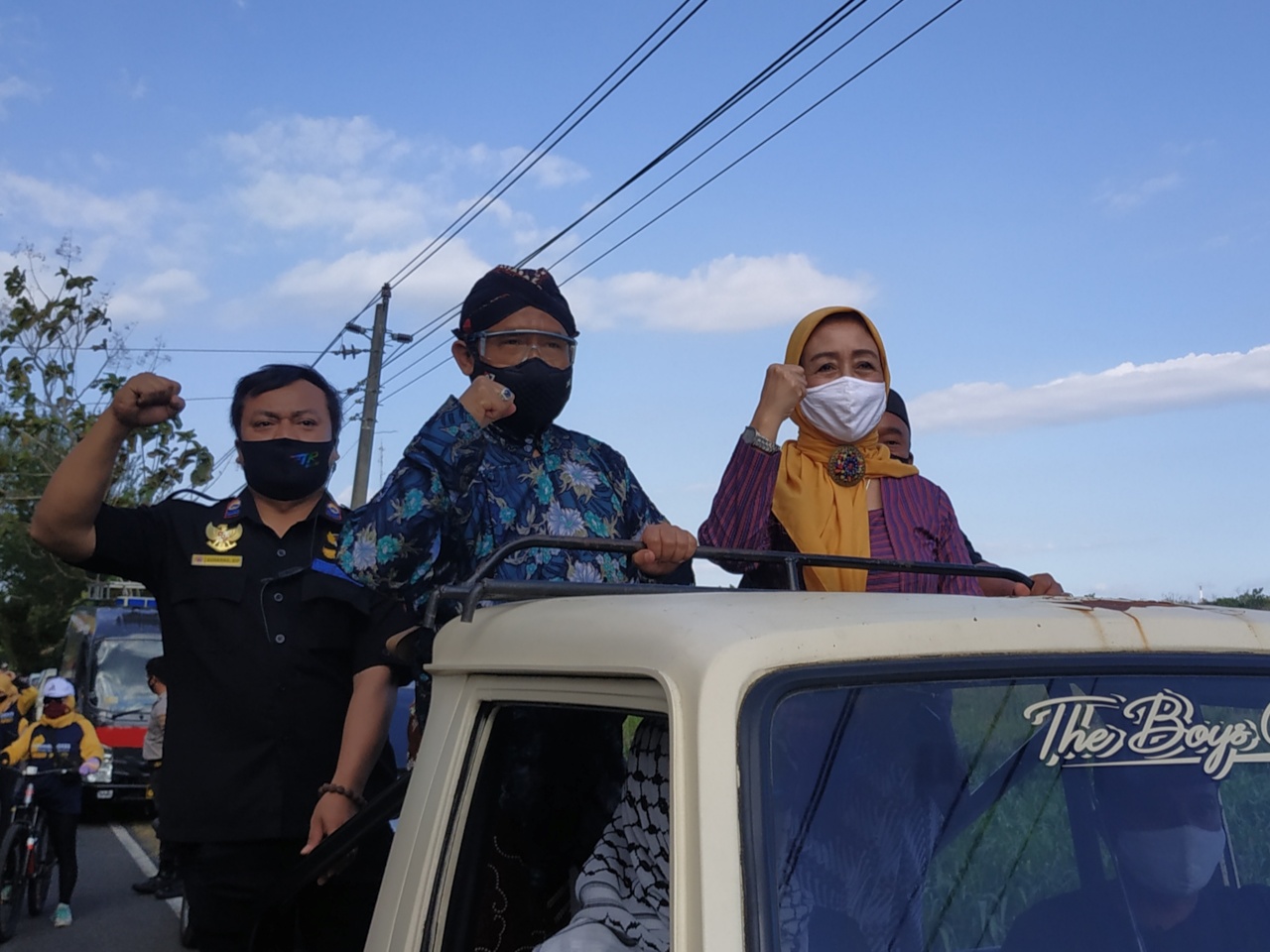 Pasangan calon Bupati Gunungkidul Immawan Wahyudi-Martanty Soenar Dewi