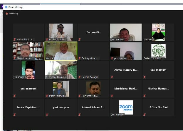 Talkshow virtual Maulid Nabi Muhammad SAW 1442 H yang diselenggarakan oleh Pusat Pengajian Islam (PPI) Unas.