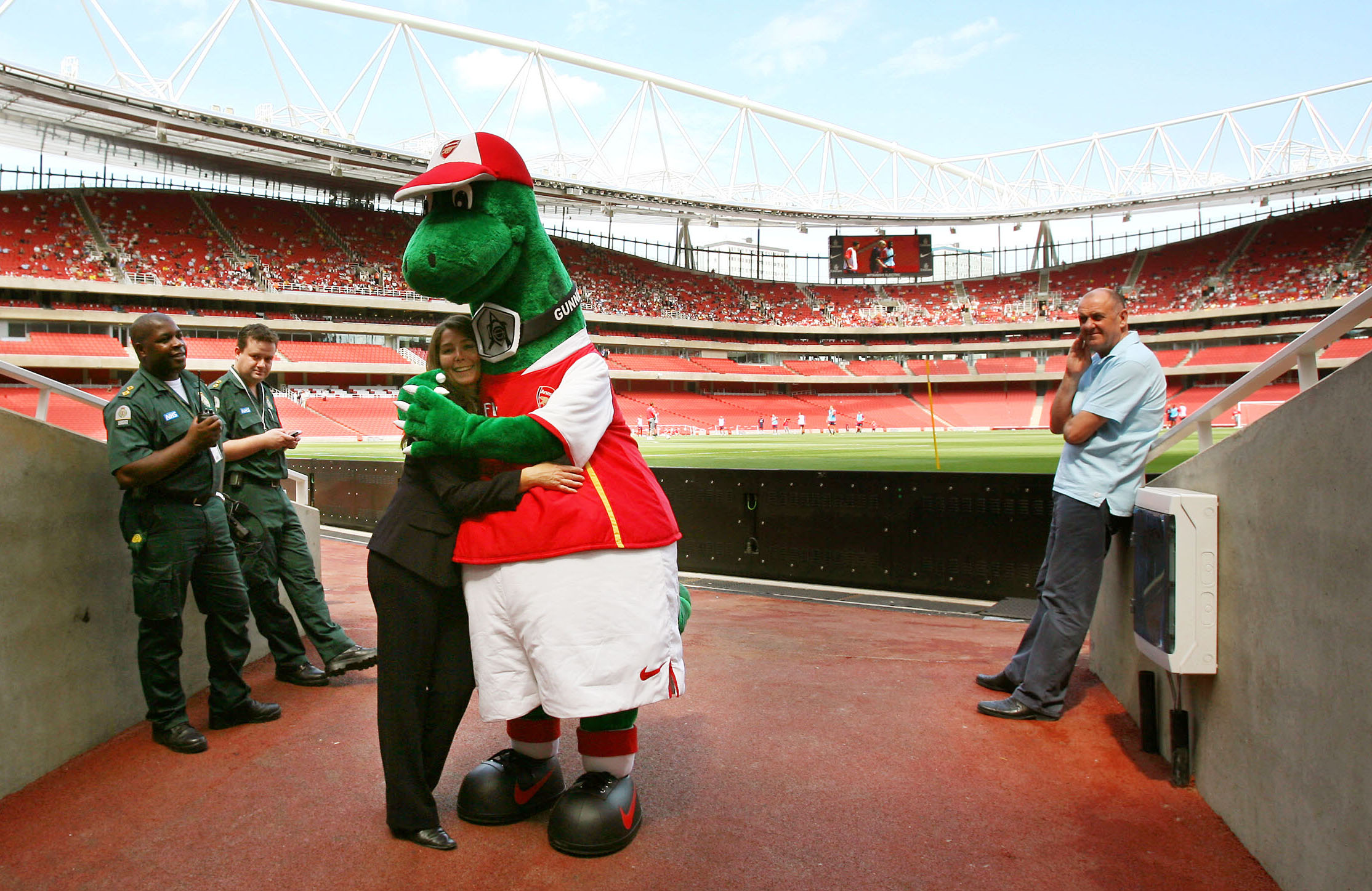Maskot Arsenal Gunnersaurus