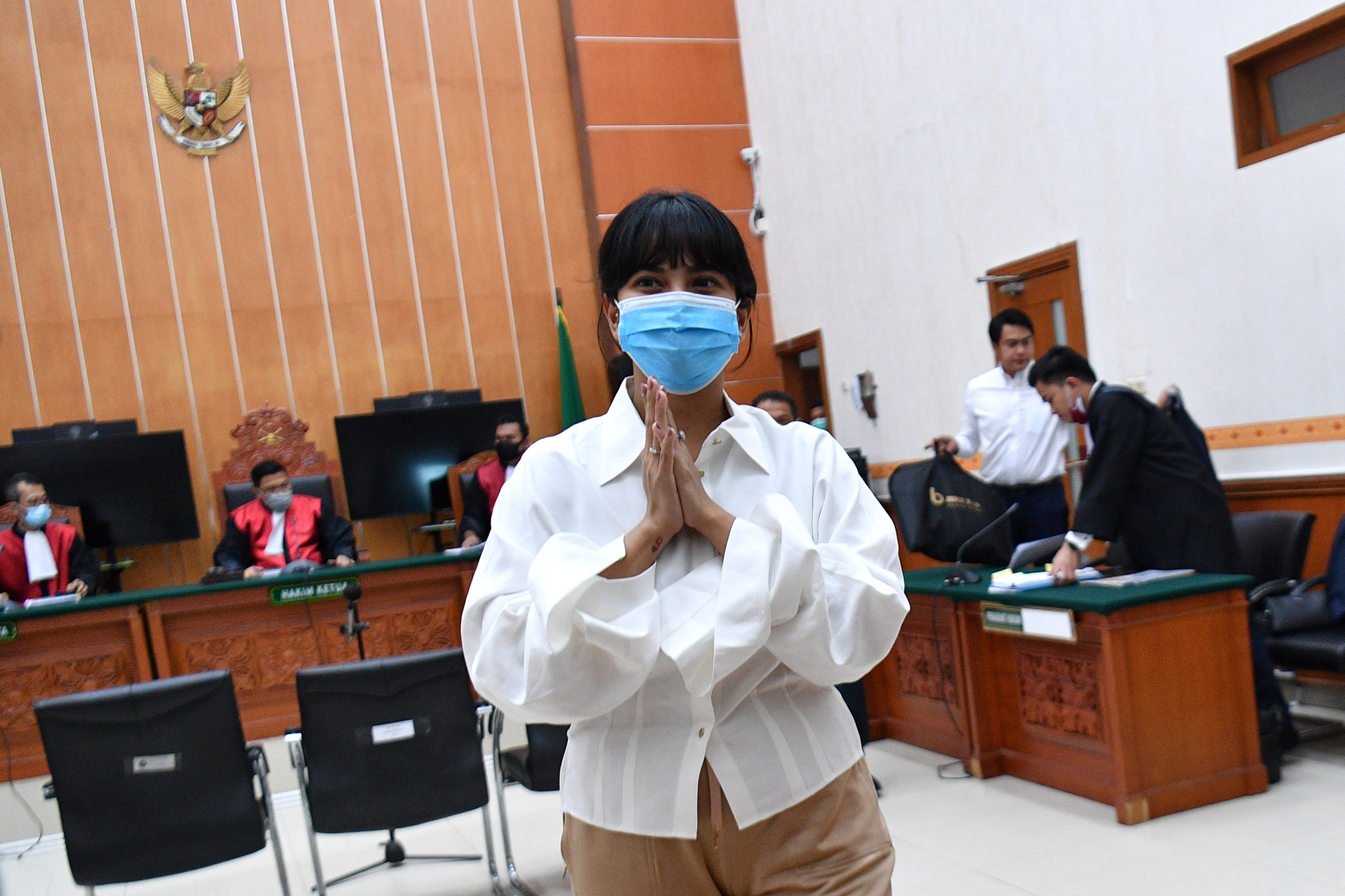 Vanessa Angel di Pengadilan Negeri Jakarta Barat