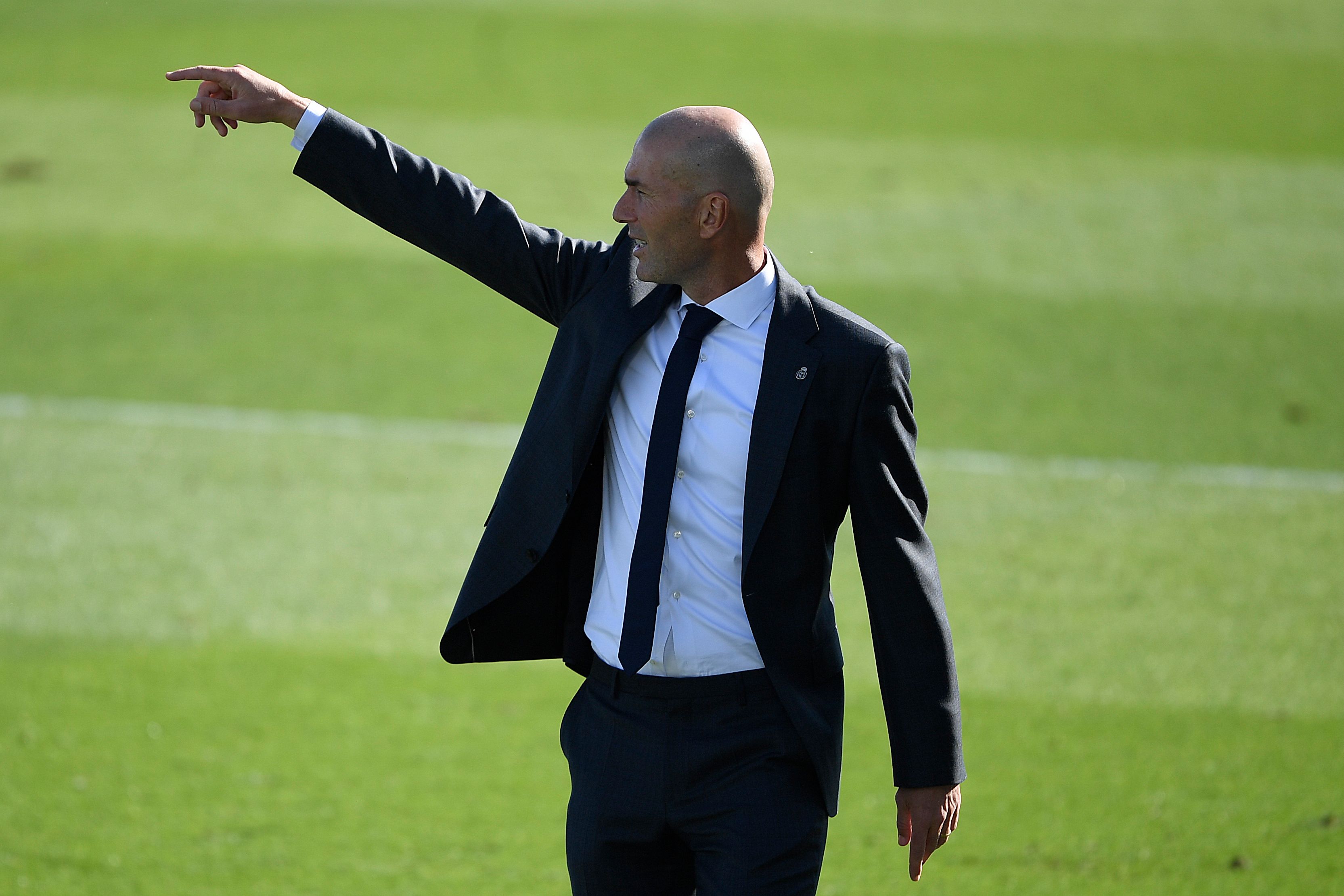 Manajer Real Madrid Zinedine Zidane