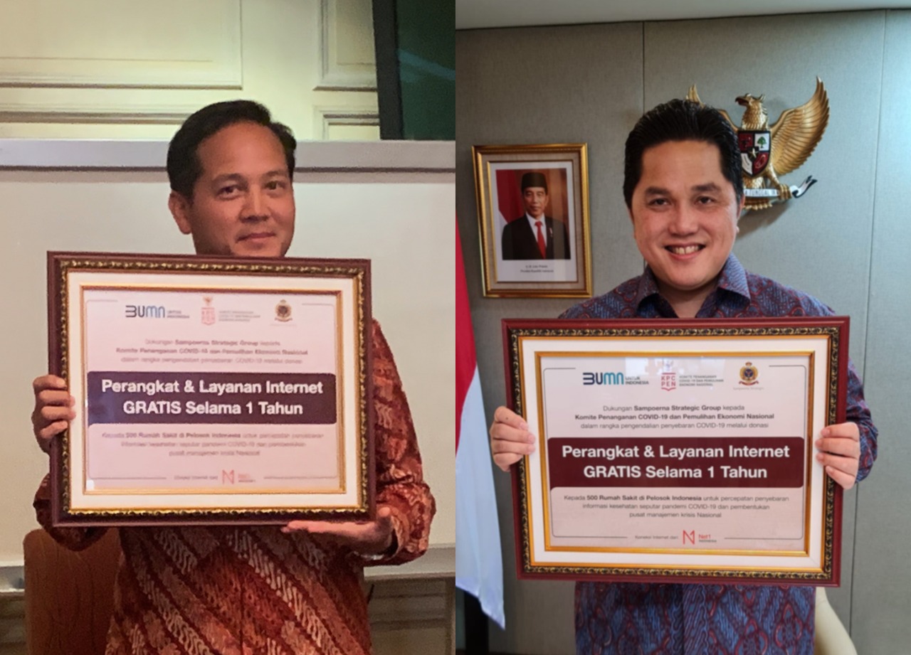 Bantuan internet gratis oleh Net1 untuk 500 rumah sakit.  