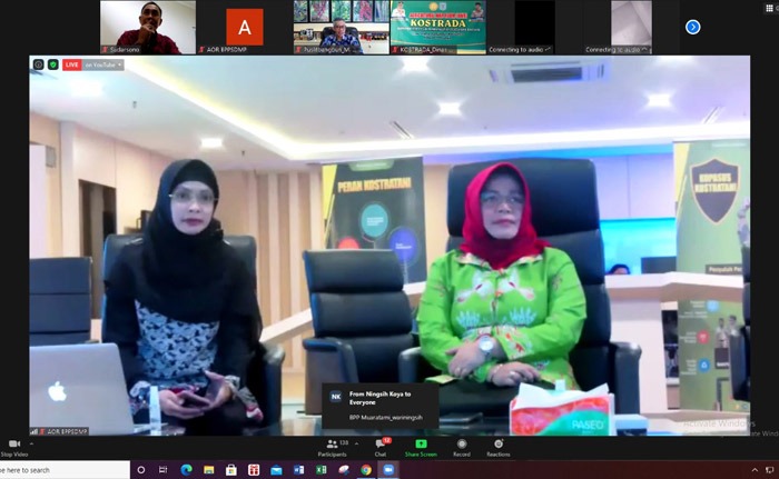 Kapusluh Leli Nuryati (kanan) dan Kasubbid IM Septalina Pradini, anchor MSPP