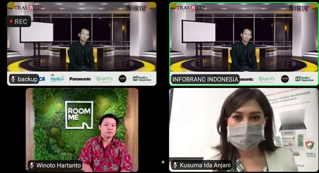 Konferensi pers virtual pemberian penghargaan untuk BUMN.