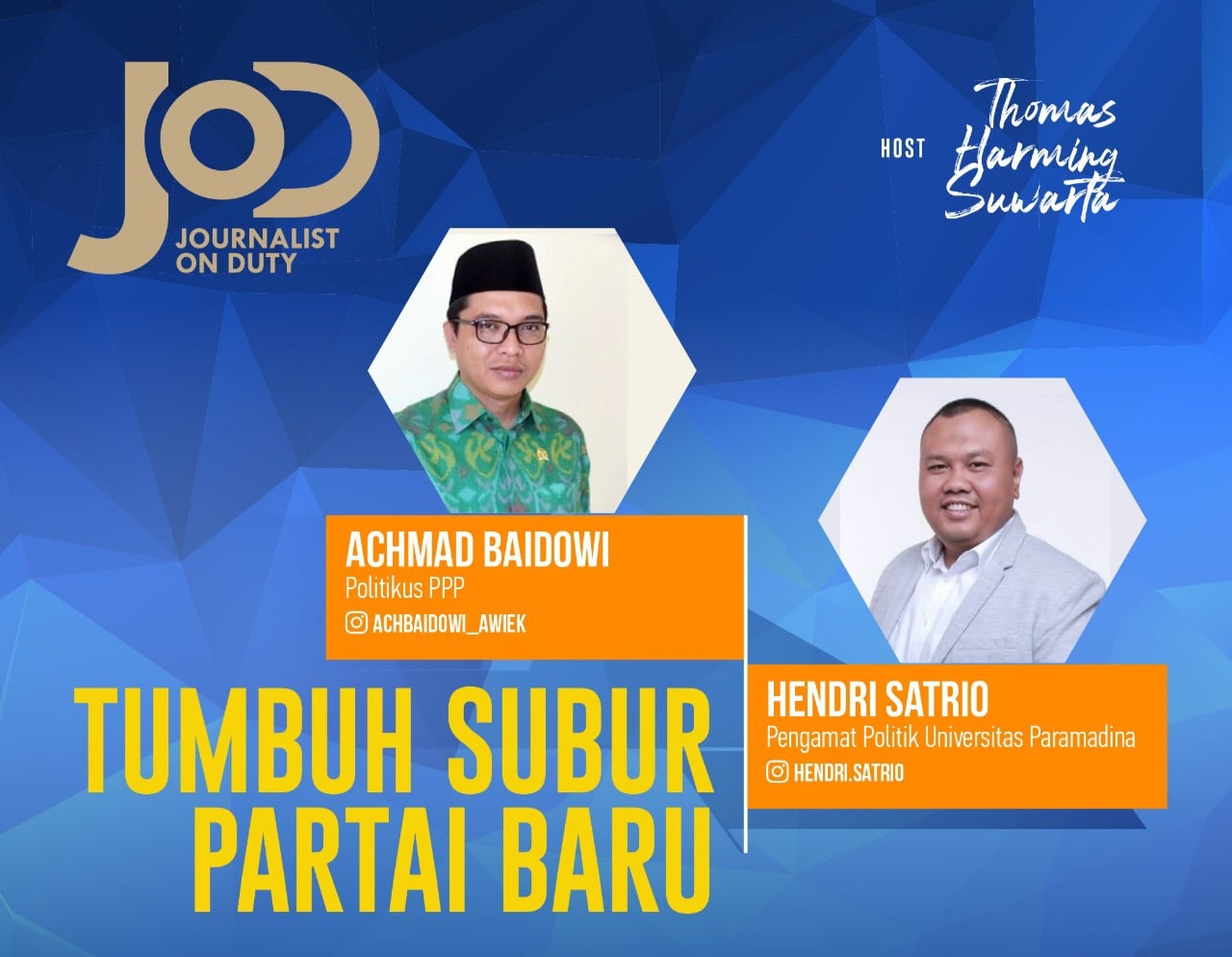 IG Live Media Indonesia membahas Parpol baru