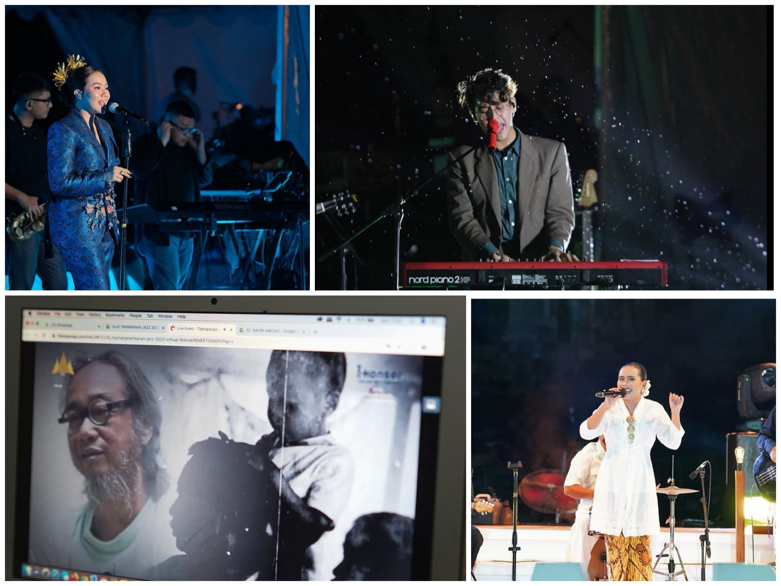 Para penampil hari kedua Prambanan Jazz dan tribute untuk mendiang Djaduk Ferianto. 