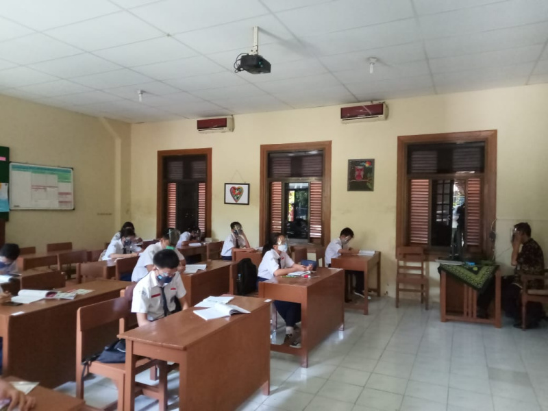 Sekolahtatap muka di Kota Surakarta, Jawa Tengah (ilustrasi).