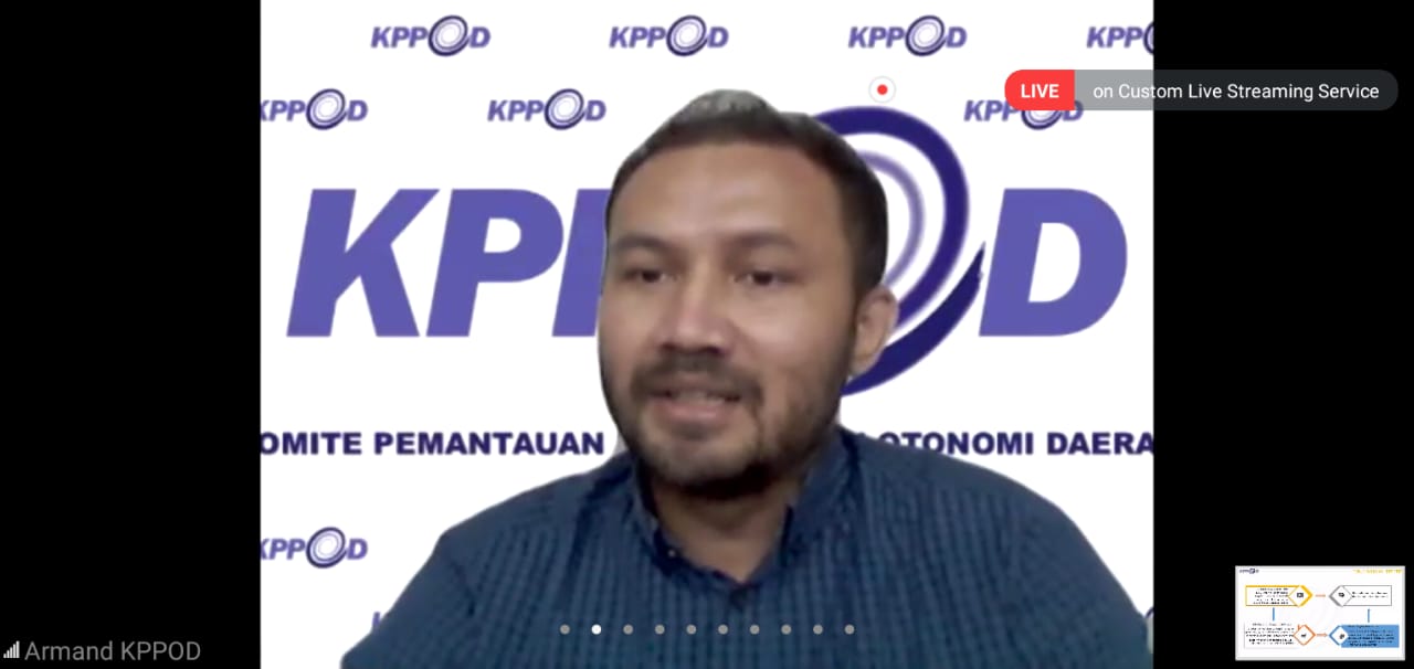 Analis kebijakan Komite Pemantauan Pelaksanaan Otonomi Daerah (KPPOD) Herman N Suparman