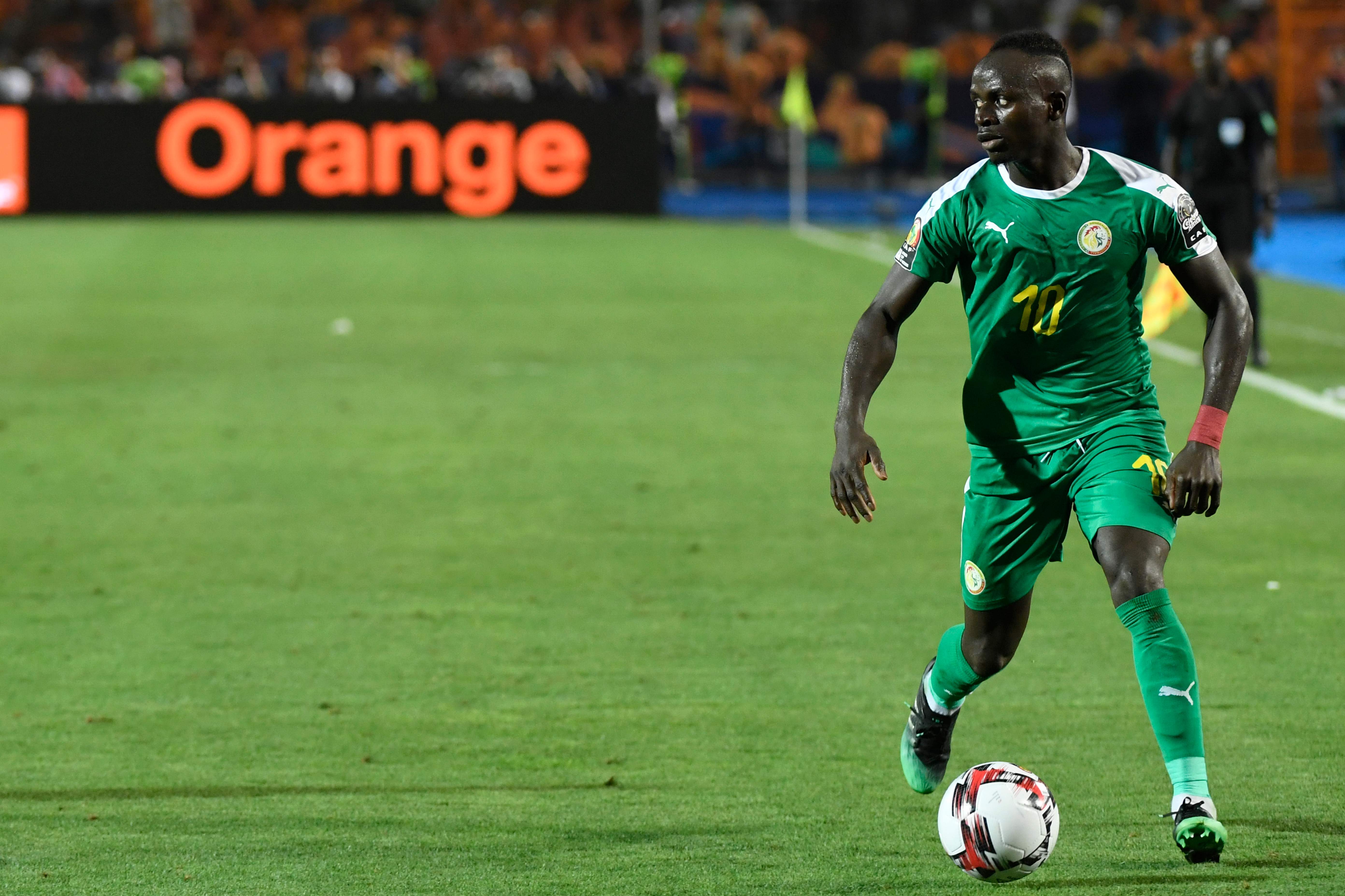 Sadio Mane dalam pertandingan Senegal vs Algeria pada tahun lalu.