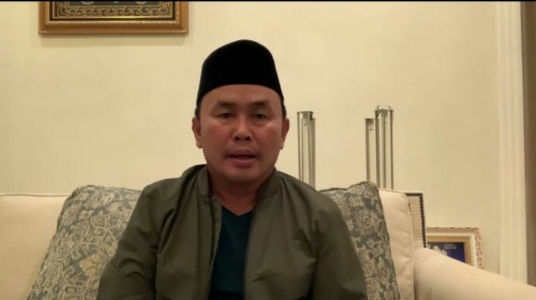 Calon Gubernur Kalteng Sugianto Sabran saat mengumumkan dirinya positif covid-19 lewat video, Rabu (18/11/2020) malam.
