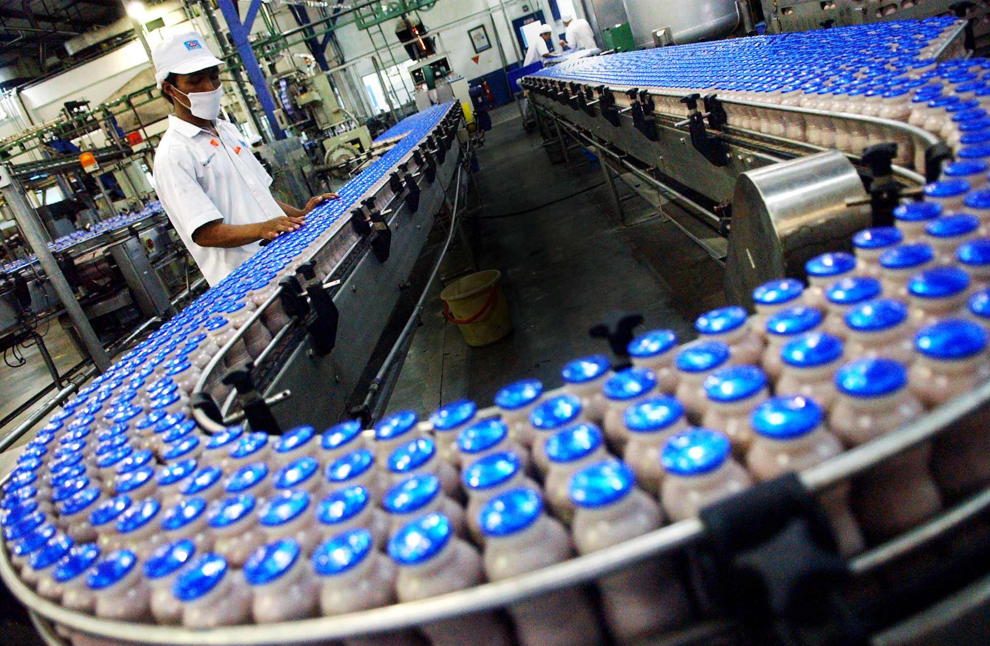 Ilustrasi pabrik Frisian Flag di Indonesia.