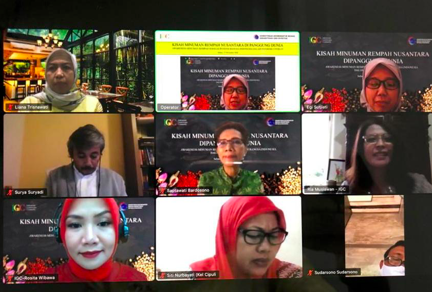 Webinar 'Kisah Minuman Rempah Nusantara Di Panggung Dunia: Awareness Minuman Rempah sebagai Potensi Bangsa Indonesia dalam Pandemi Covid-19'