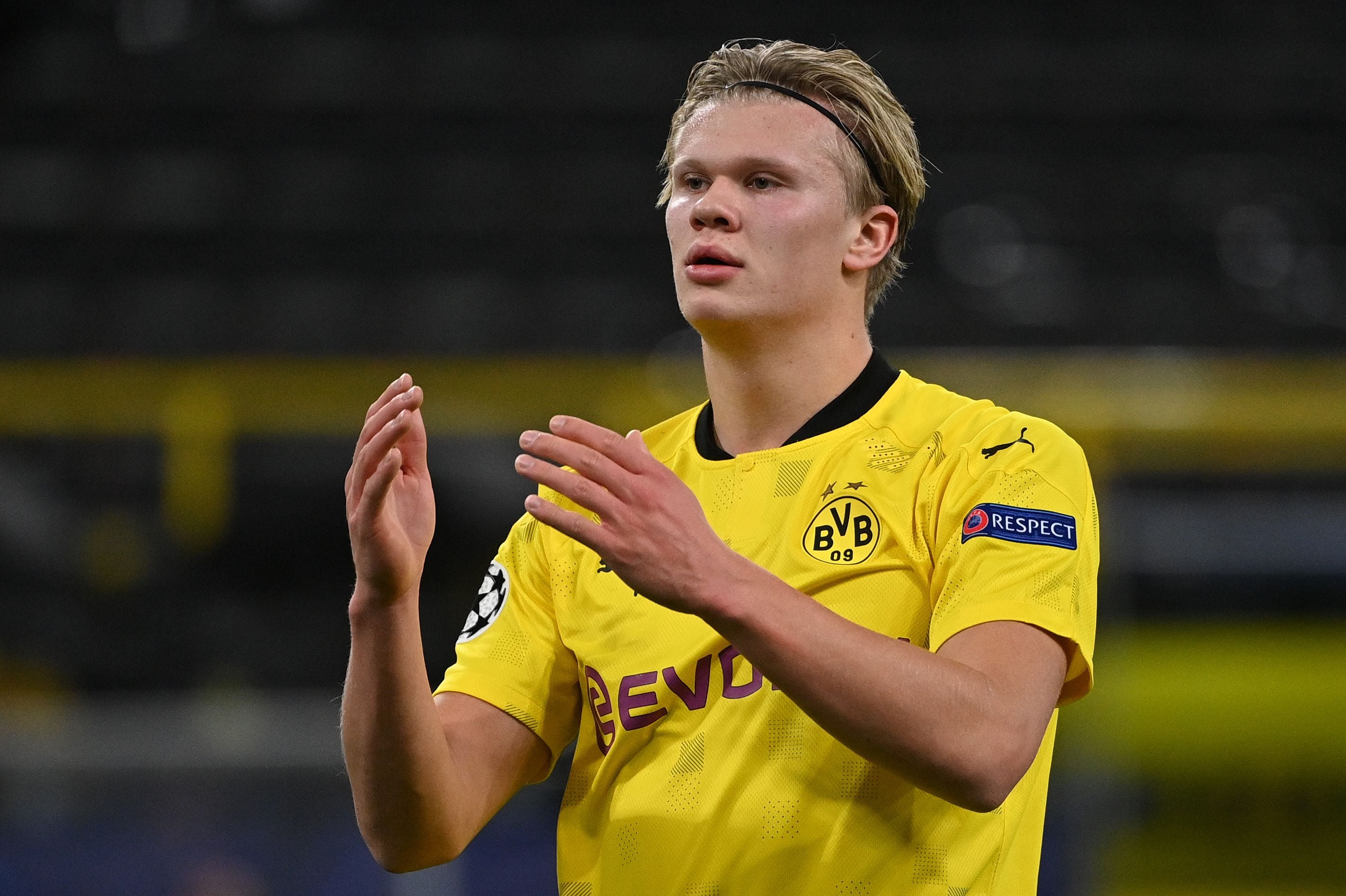 Penyerang Borussia Dortmund asal Norwegia Erling Braut Haaland