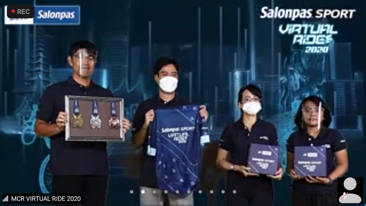 Peluncuran virtual ride 2020 Salonpas 
