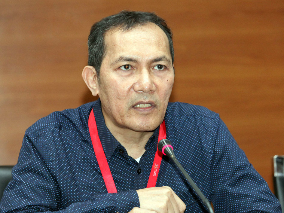 Wakil Ketua KPK Saut Situmorang di Gedung KPK