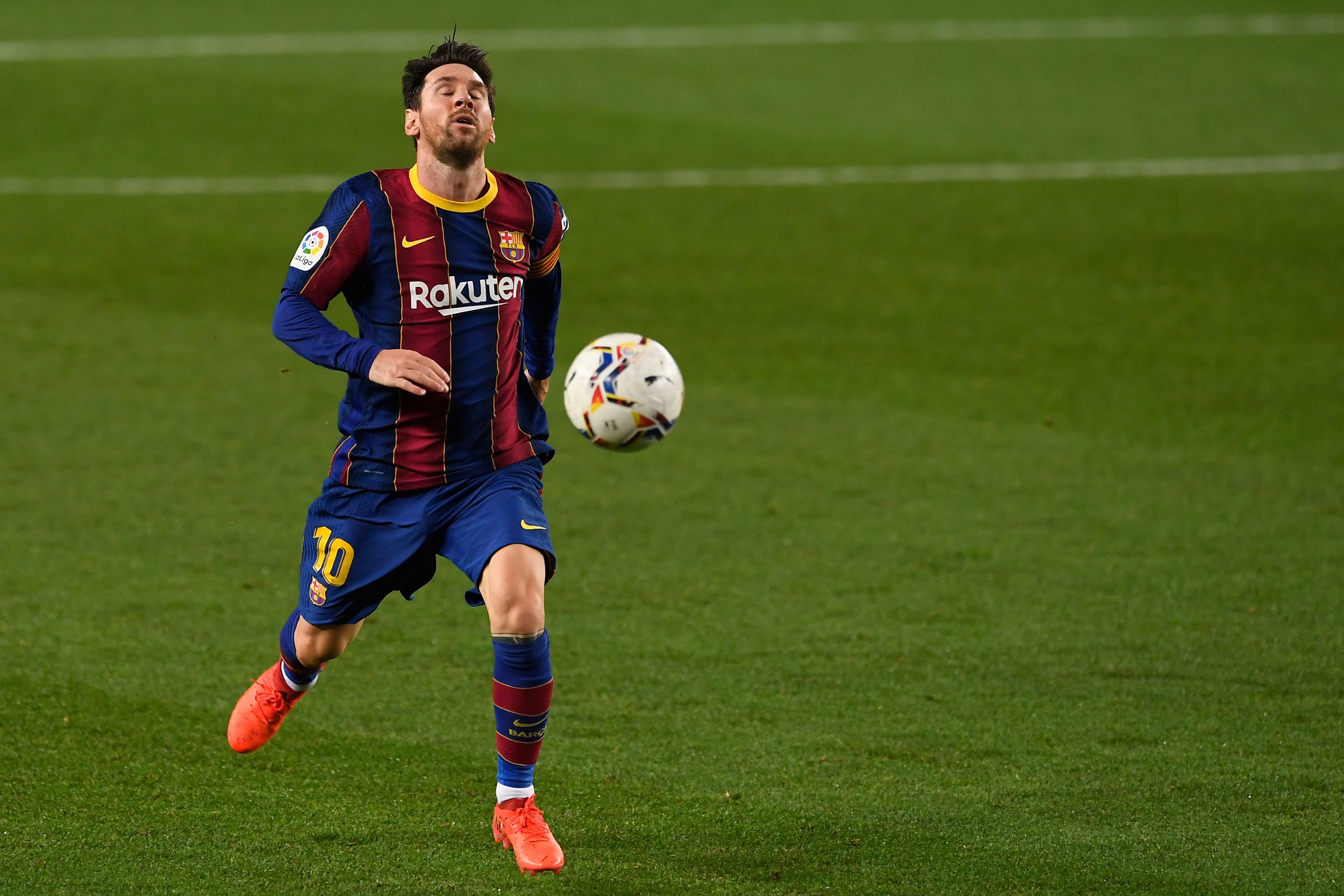 Lionel Messi saat berlaga dalam pertandingan Barcelona vs Real Betis.