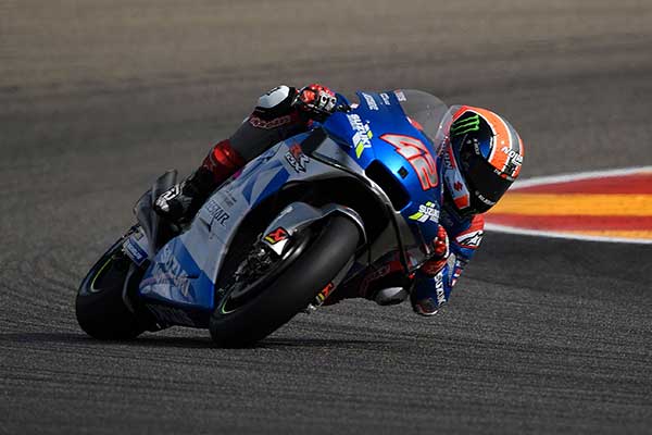 Pembalap Suzuki Ecstar Alex Rins