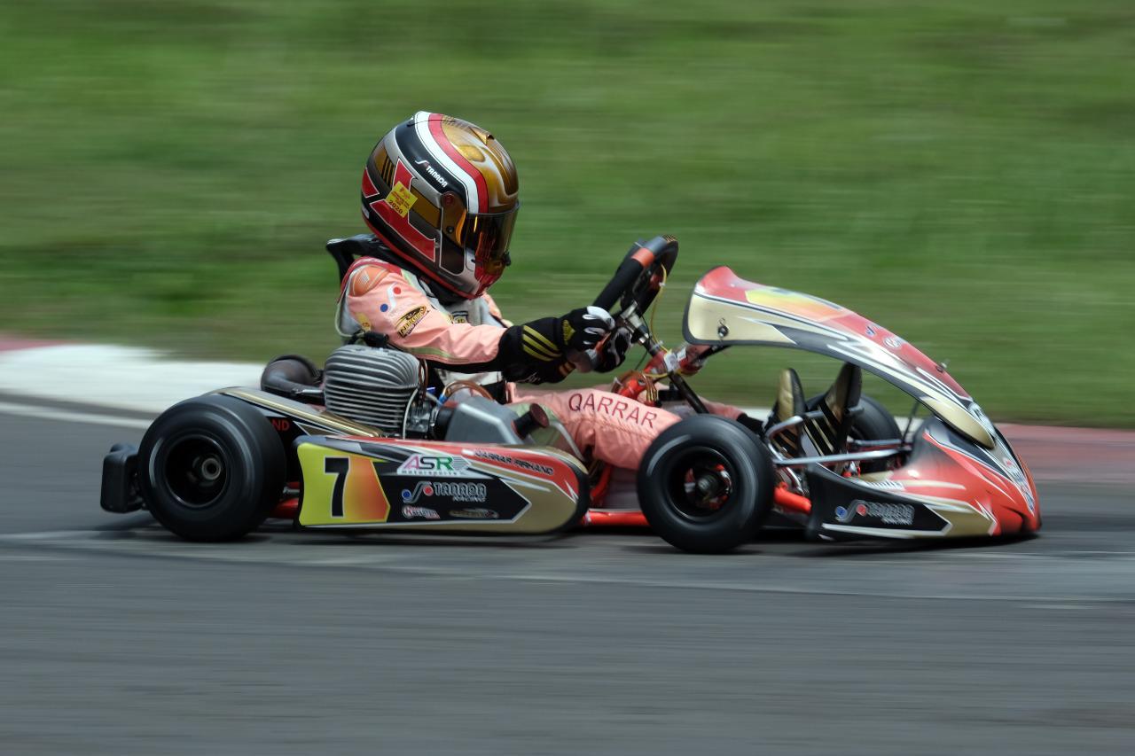 Qarrar Firhand Ali saat berlaga di Latihan Bersama Eshark Rok Cup