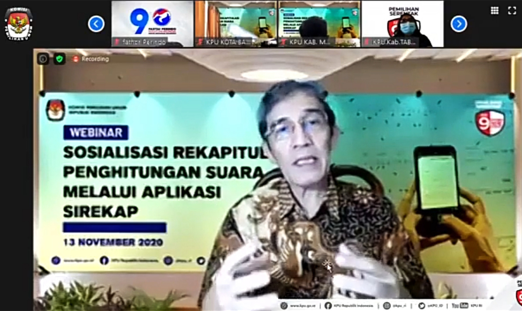 Batal Jadi Acuan, Sirekap Disempurnakan