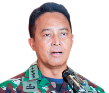 Kepala Staf Angkatan Darat Jenderal Andika Perkasa .