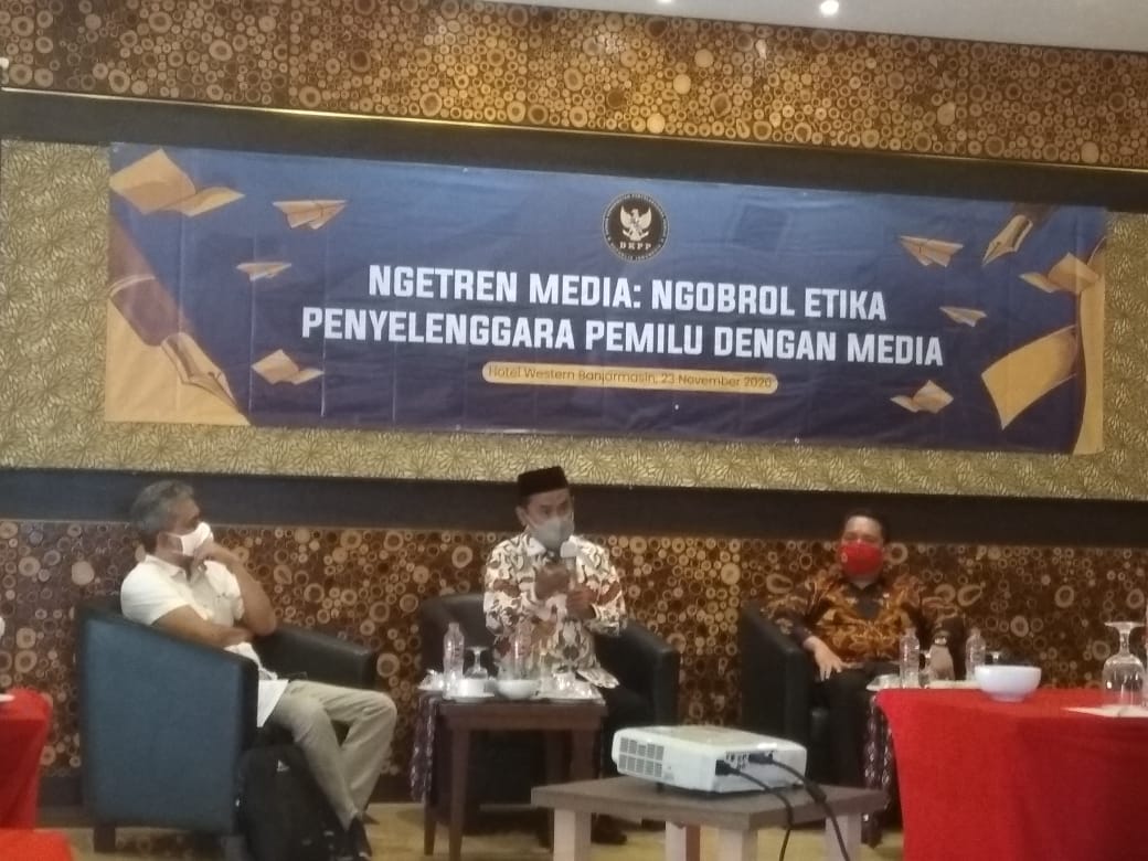 Dialog DKPP RI dengan jurnalis Kalsel di Banjarmasin, Kalimantan Selatan