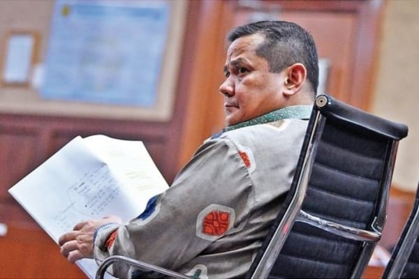 Terdakwa kasus dugaan suap penghapusan red notice Joko Tjandra, Irjen Pol Napoleon Bonaparte, menjalani sidang dakwaan di Pengadilan Tipikor