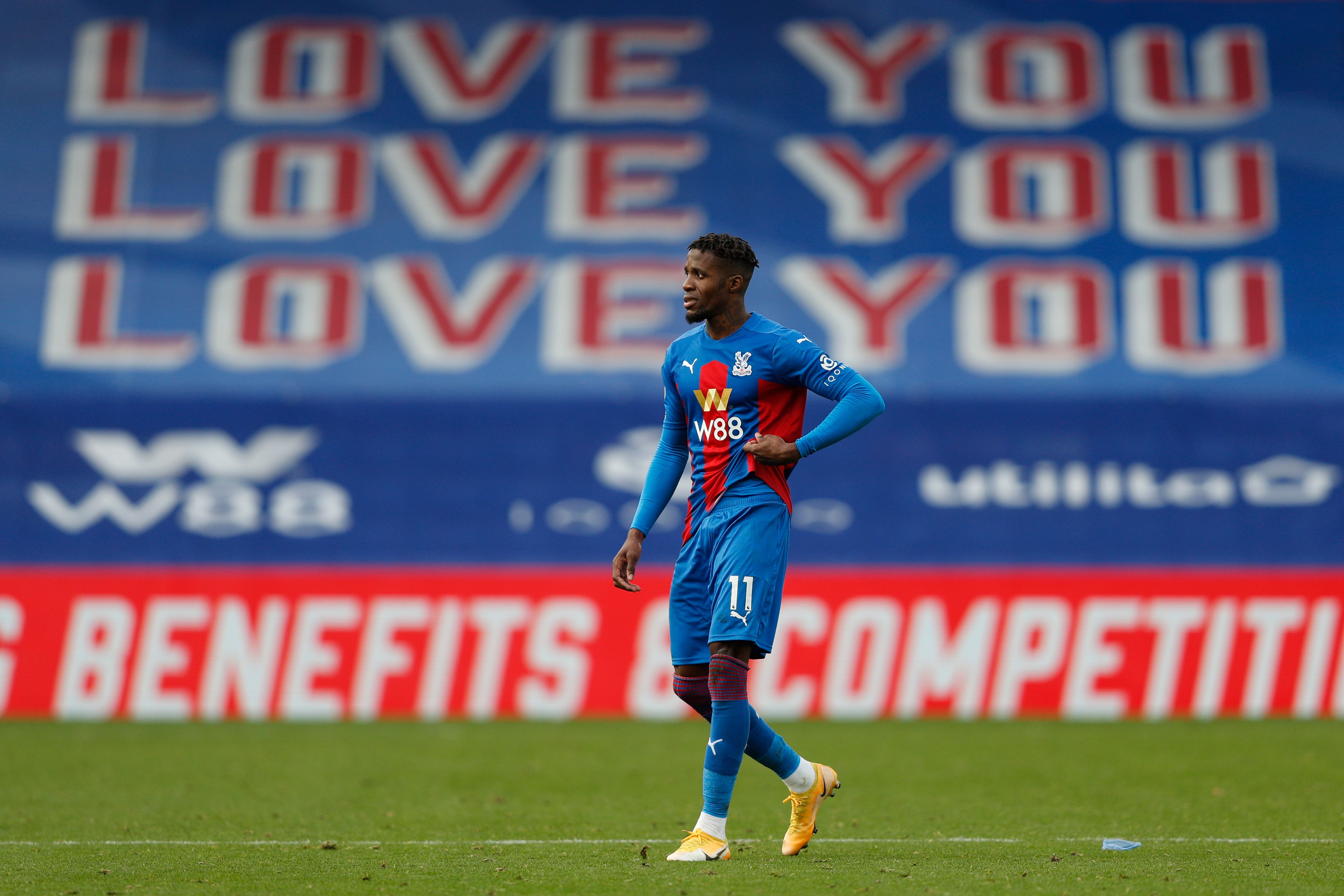 Penyerang Crystal Palace Wilfried Zaha