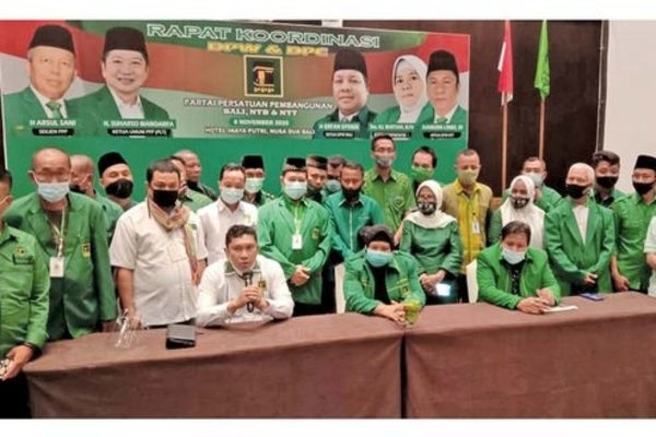 Para wakil DPW Bali, NTB, dan NTT menyampaikan dukungan secara terbuka kepada Pelaksana Tugas (Plt) Ketua Umum PPP Suharso Monoarfa 