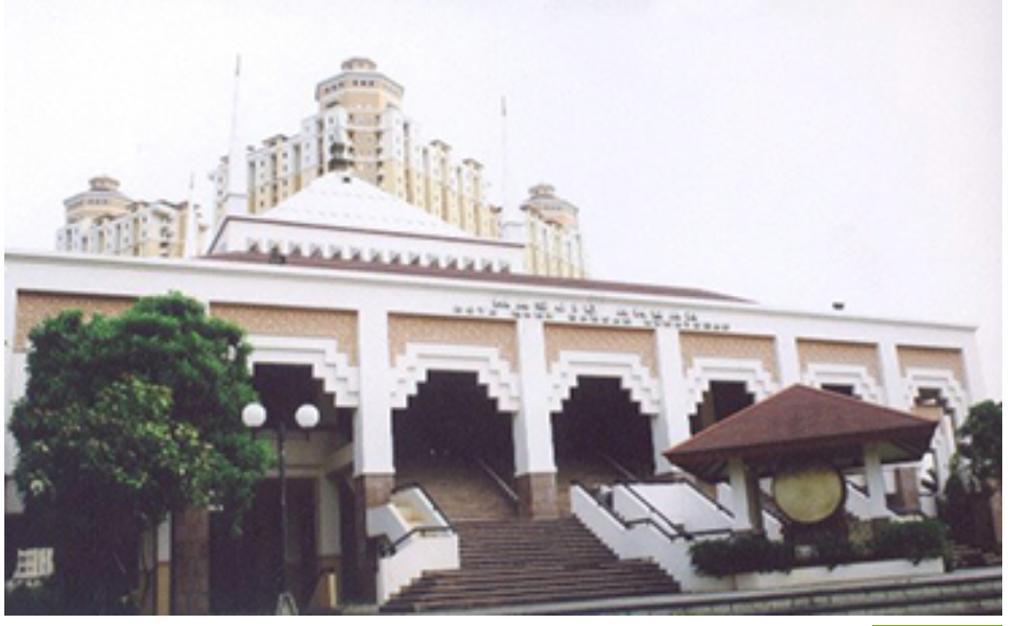 Bangunan Masjid Akbar Kemayoran yang kini menjadi ikon baru di Jakarta.