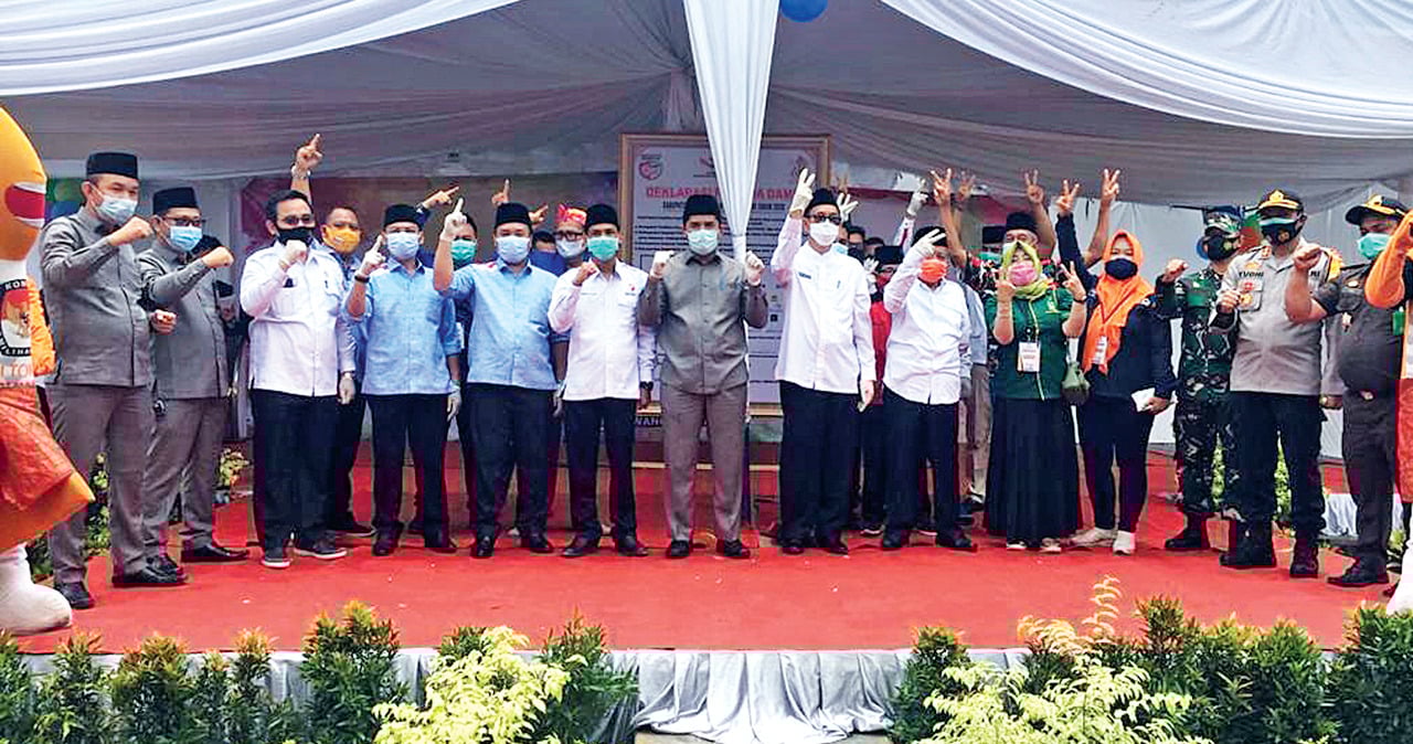 Para calon Bupati dan Wakil Bupati Penukal Abab Lematang Ilir (PALI).