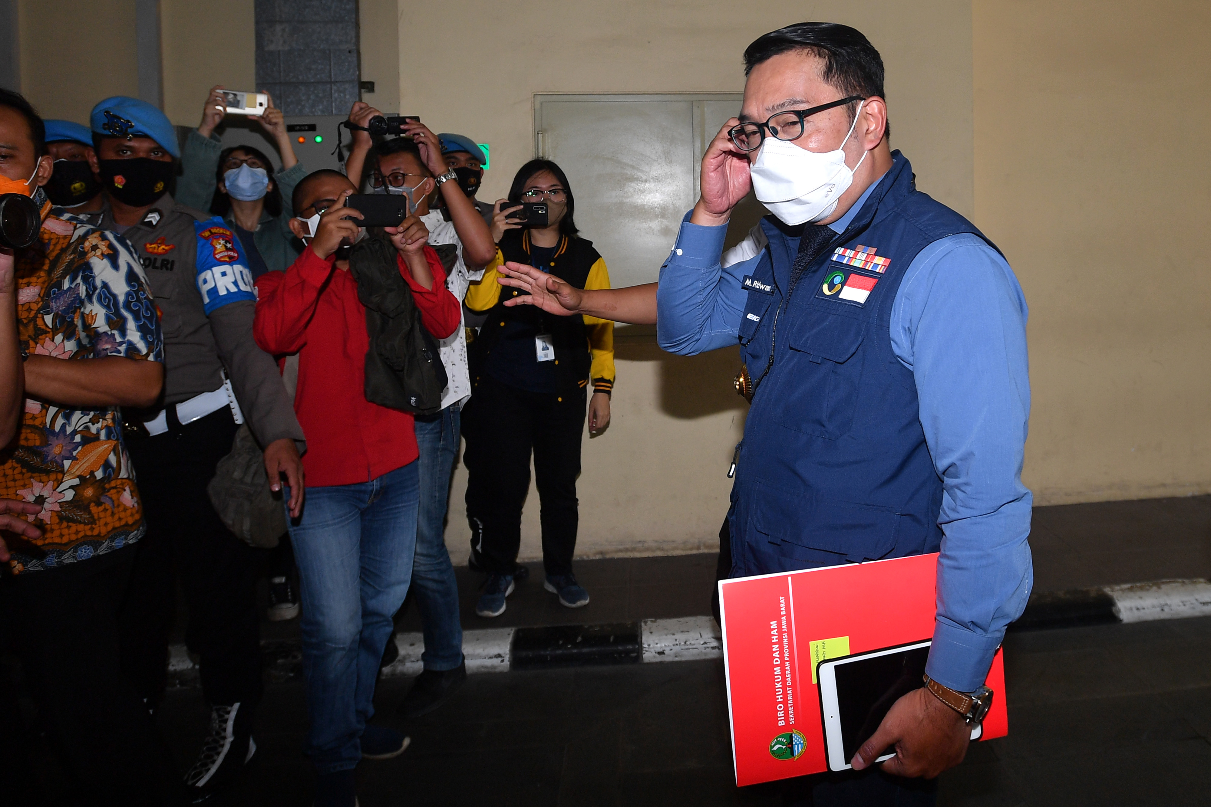 Ridwan Kamil di Kantor Bareskrim Polri