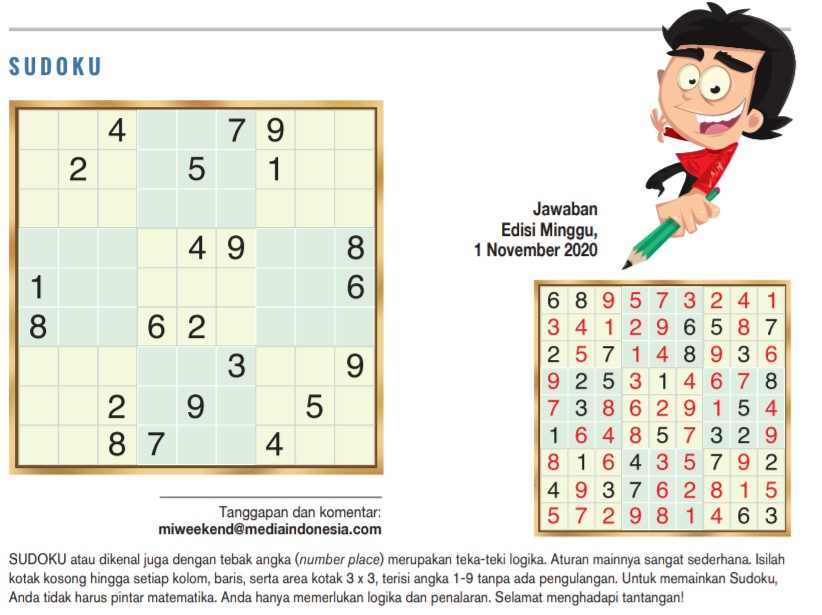 Sudoku Edisi 08 November 2020