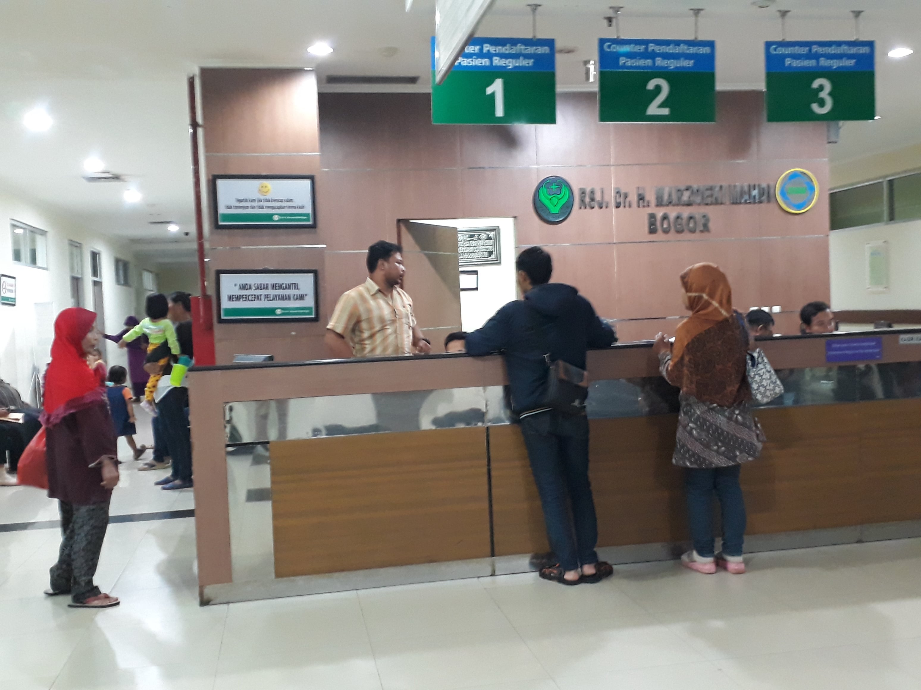 Suasana atau salah satu ruang konsultasi atau pemeriksaan untuk pasien gangguan kejiawaan di Rumah Sakit Jiwa Marzoeki Mahdi,  