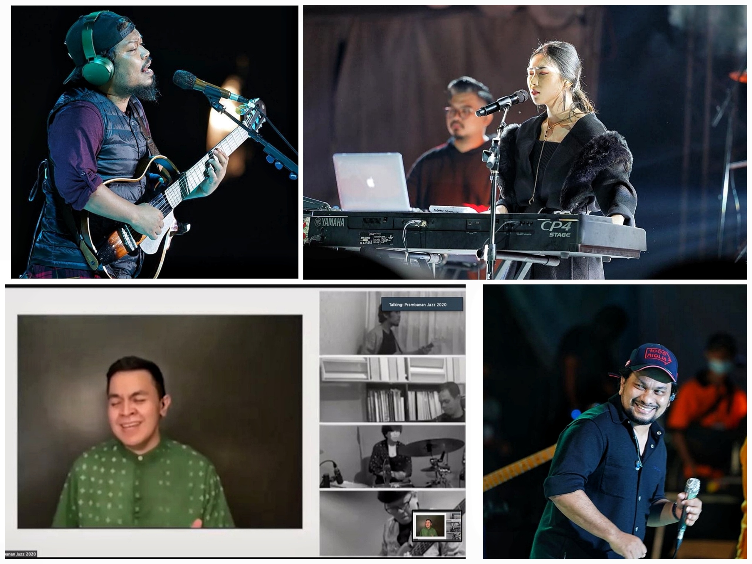 Malam pertama Prambanan Jazz diramaikan antara lain oleh Pusakata, Isyana Sarasvati, Tompi, dan Tulus. 