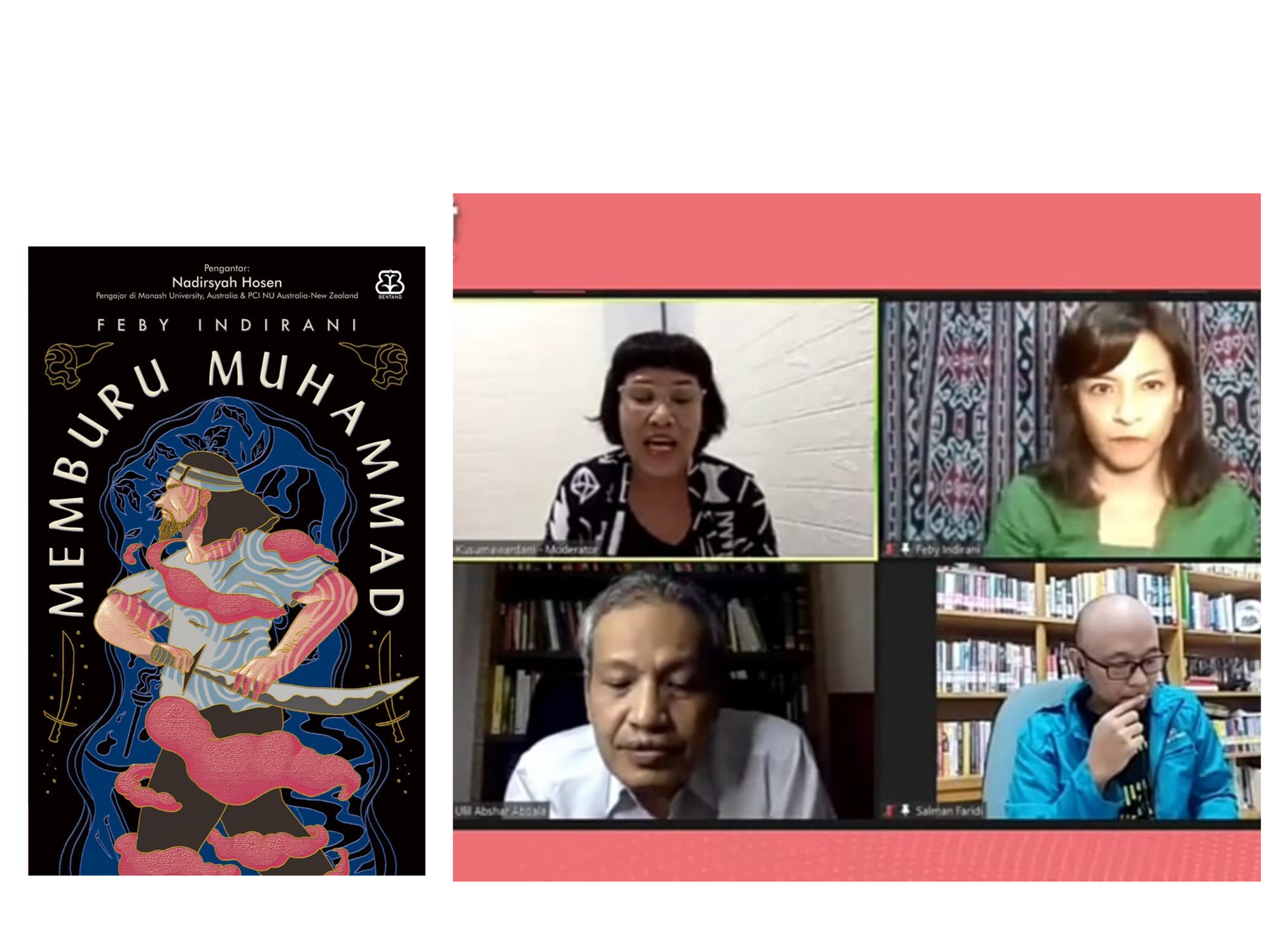 Peluncuran dan diskusi buku Memburu Muhammad sebagai bagian dari Madani Film Festival 2020.