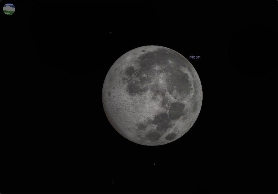 Ilustrasi gerhana bulan penumbra