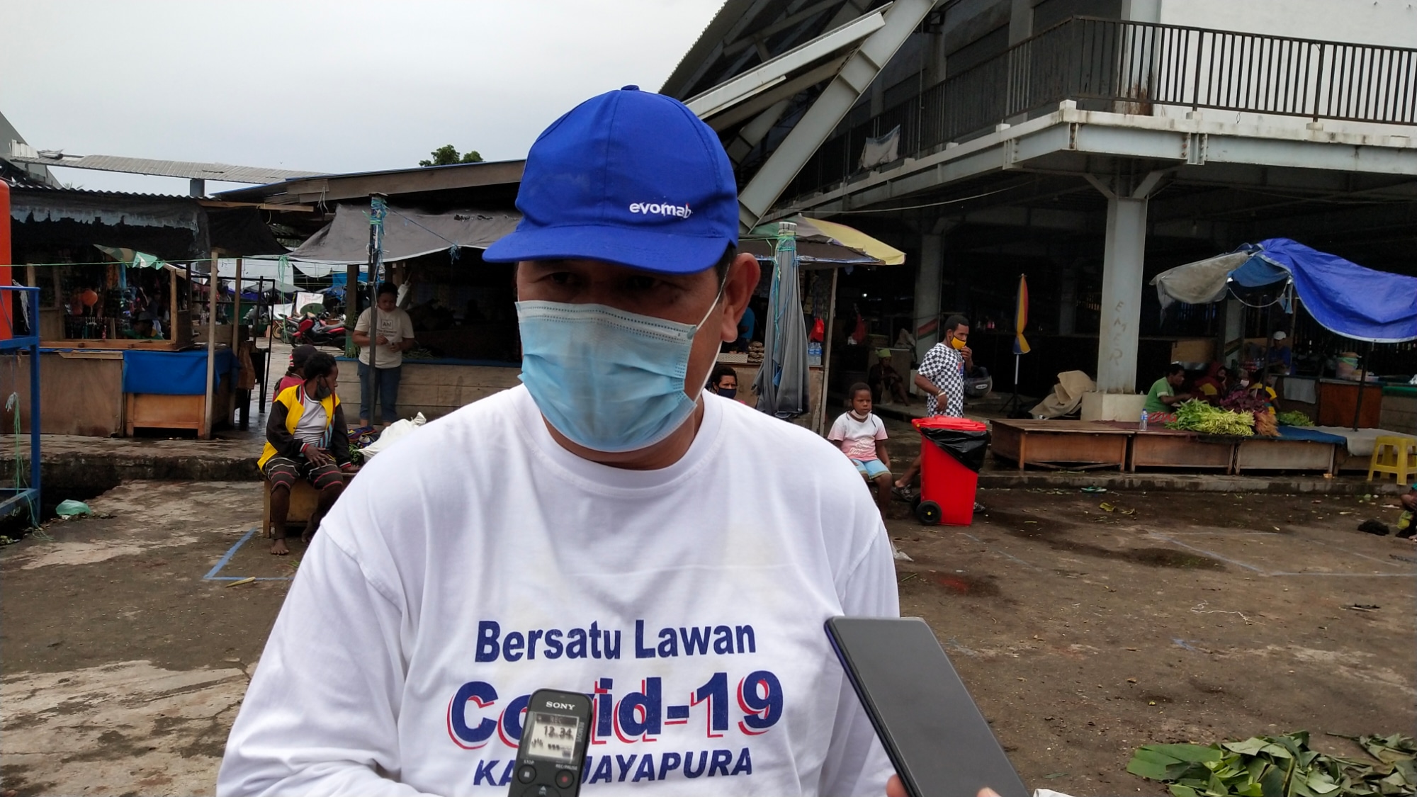 Juru bicara percepatan penanganan covid 19 Kabupaten Jayapura, Khairul Lie. 